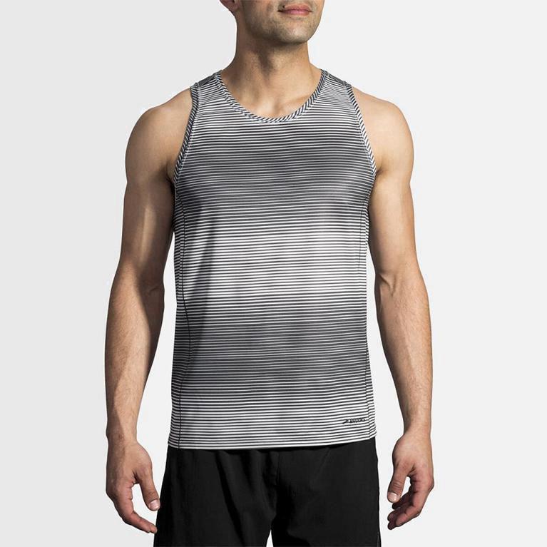 Brooks Ghost Hombre Camiseta Sin Mangas - Grises (5089FTPIG)